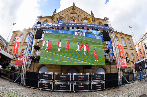 écran led extérieur euro football retransmission